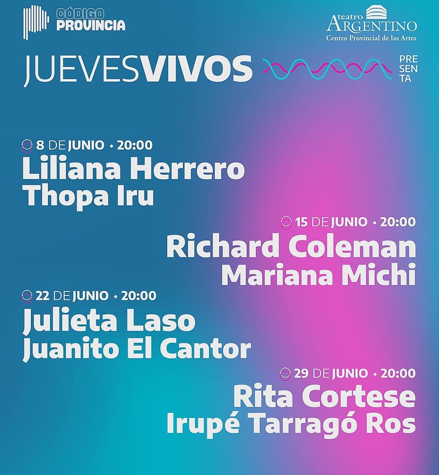 Toda la programación completa de los jueves para el mes de junio Toda la programación completa de los jueves para el mes de junio