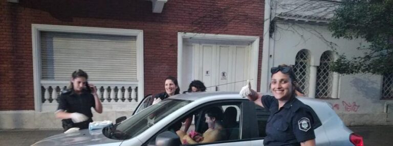 Otro caso de policías parteros en La Plata: ahora nació Joaquina