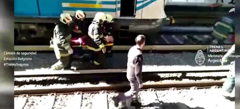 Milagro: lo pasó por arriba un tren y salió ileso