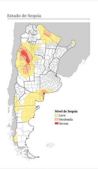 El sur bonaerense sigue afectado por la sequía, mientras el resto del territorio se recuperó.