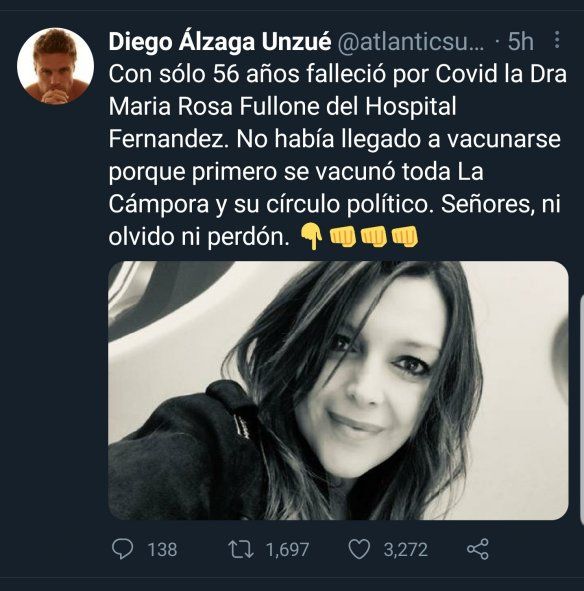 Los trolls y un juego de pinzas con ciertos medios para contar la muerte de la médica del Hospital Fernández 