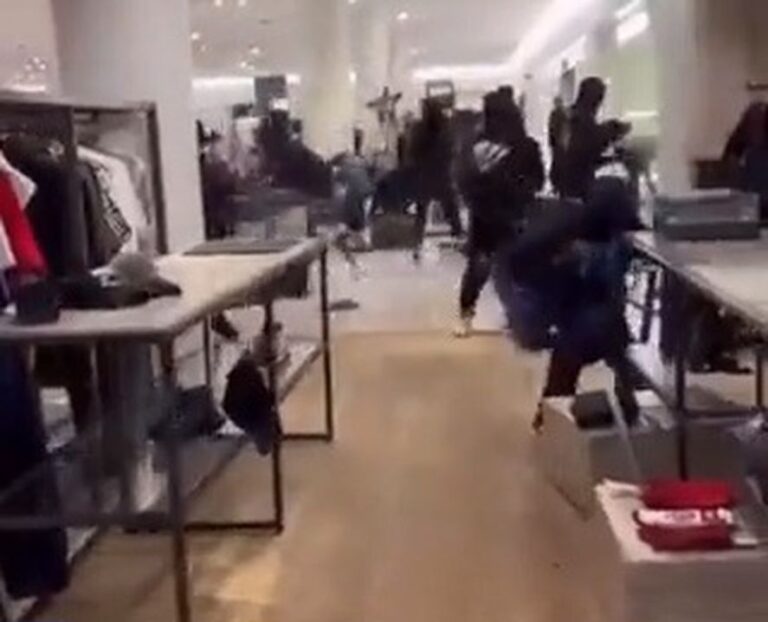 Se viraliza un violento saqueo a una tienda Zara en California, EEUU