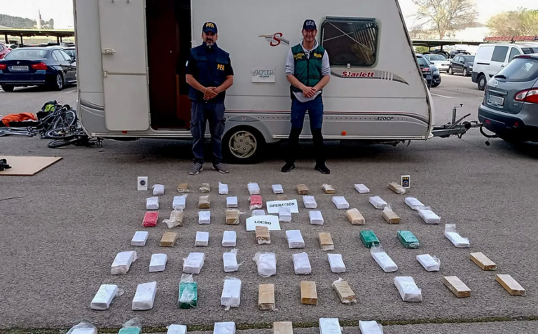 Narcotráfico internacional en casa rodante desde Provincia