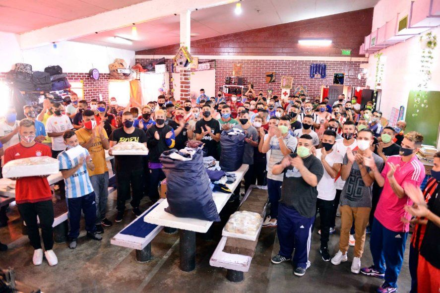 Un detenido y sus excompañeros de cárcel realizaron una donación para más de cien familias