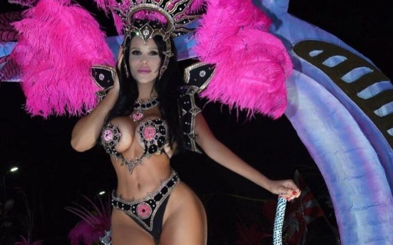 Charlotte Caniggia sorprendió en la pasarela del Carnaval de Dolores: mirá las fotos