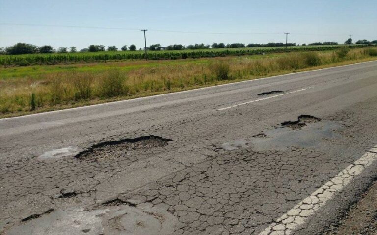 General Villegas sale a las calles para protestar por el estado de la Ruta 33