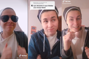 una monja es furor en tiktok: jesus llego a la app de los jovenes