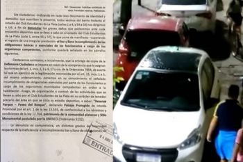vecinos de uno, molestos con los desmanes en cada partido de estudiantes