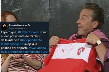 desafortunado mensaje de montaner sobre la politica en independiente