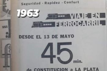 hace 60 anos el tren roca constitucion - la plata tardaba 45 minutos