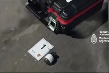 La granada secuestrada al hombre en la estación Flores