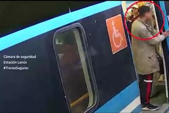 El ladrón detenido en la estación de trenes de Lanús