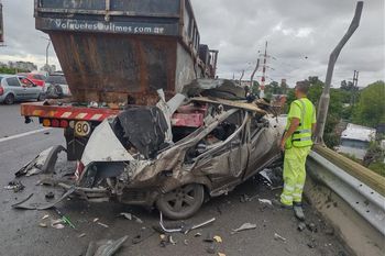 El choque fue en el km. 20 de la Autopista La Plata - Buenos Aires