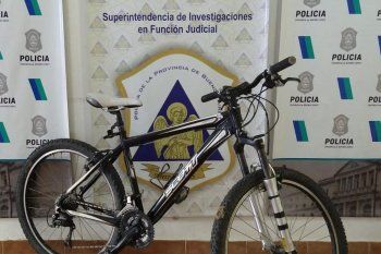 La bicicleta recuperada durante un intento de venta por facebook