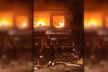santos lugares: suma tension por una una explosion e incendio