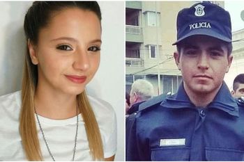 Úrzula Bahillo tenía 18 años cuando fue asesinada en Rojas. Al lado, el imputado