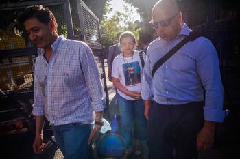 La familia de Fernando Baéz Sosa, presente en Dolores durante la ronda de declaraciones.