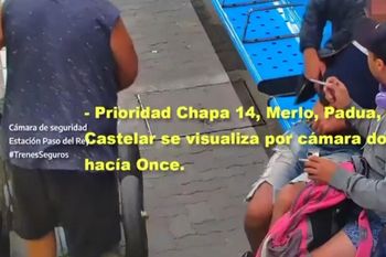 castelar: mira como fue detenido un pasajero armado en un tren