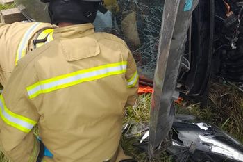 En un vuelco murió una mujer de 51 años en Coronel Vidal