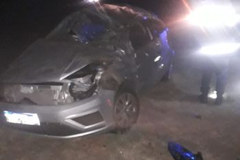 trenque lauquen: tres muertos en un vuelco en la ruta 5