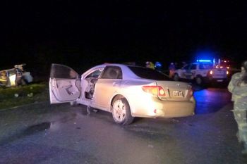 El choque fue entre un Chevrolet Corsa y un Toyota Corolla en Quequén