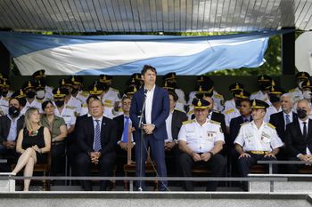 Axel Kicillof tomó la palabra en el acto por los 200 años de la Policía Bonaerense.
