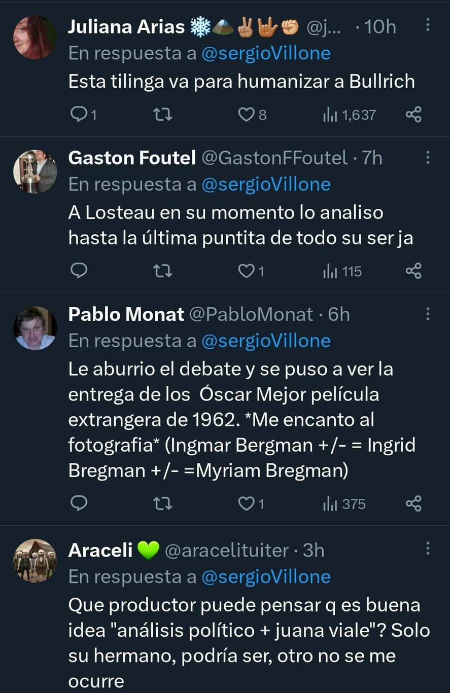 Algunas de las repercusiones en redes a la confusión de Juana Viale entre Myriam Bregman e Ingrid Bergman, en el programa de Jorge Lanata 