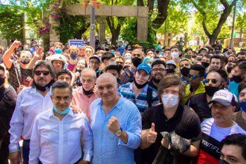 Rosales, Espert y Milei. El tridente de Avanza Libertad que le compite a Juntos por el Cambio.