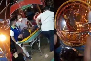 jose c. paz: cayeron al vacio de la vuelta al mundo en un parque de diversiones