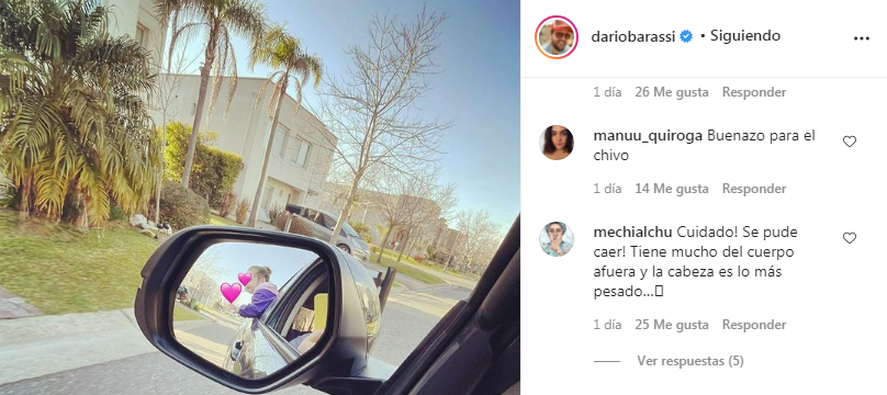 Darío Barassi y una foto con su hija que generó polémica