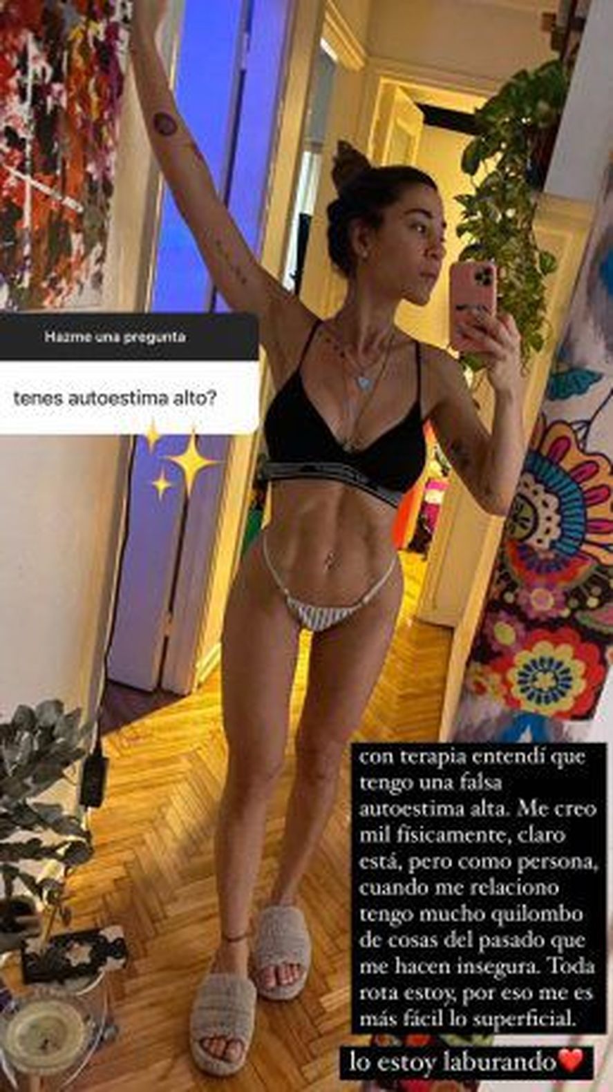 Respuesta de Jimena Barón en su cuenta de Instagram