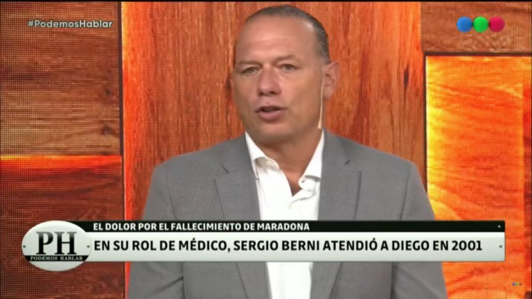 Sergio Berni reveló que Maradona fue su paciente en 2001