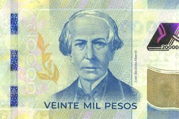 el bcra pone en circulacion el nuevo billete de $20.000, con la imagen de juan bautista alberdi