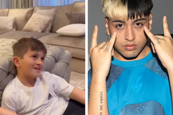 El video de Thiago Messi cantando un tema de Bizarrap