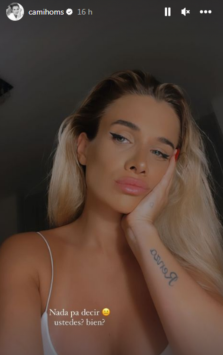 Cami Homs demostró su bronca contra Rodrigo De Paul y Tini Stoessel
