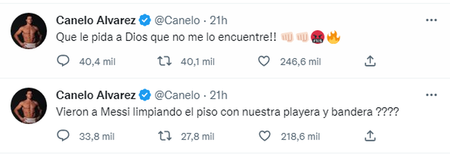 Canelo Álvarez arremetió contra Lio Messi por una actitud en el vestuario argentino