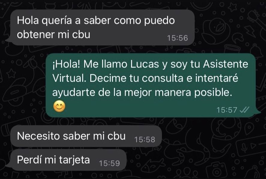 Cansado de las molestias que le provocaban los mensajes equivocados al número de un banco decidió hacerse pasar por un