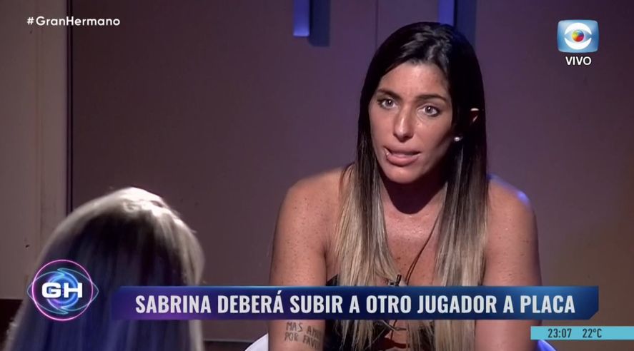 Sabrina salvó a Catalina de integrar la placa de nominados de Gran Hermano. Sabrina salvó a Catalina de integrar la placa de nominados de Gran Hermano.