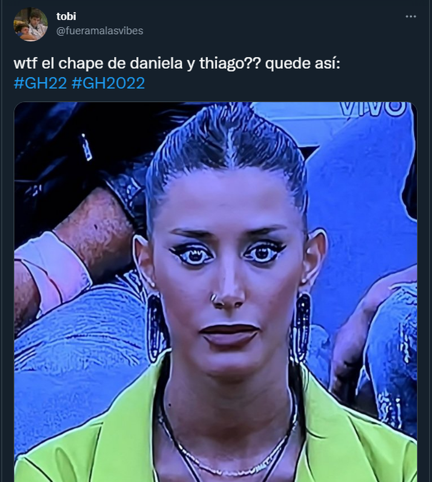 El chape de Thiago y Daniela de Gran Hermano se convirtió en meme