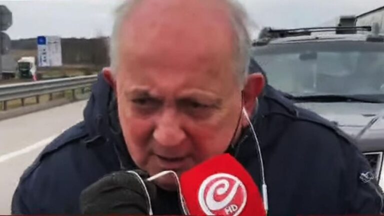 Chiche Gelblung llegó a Ucrania y se celebra en las redes
