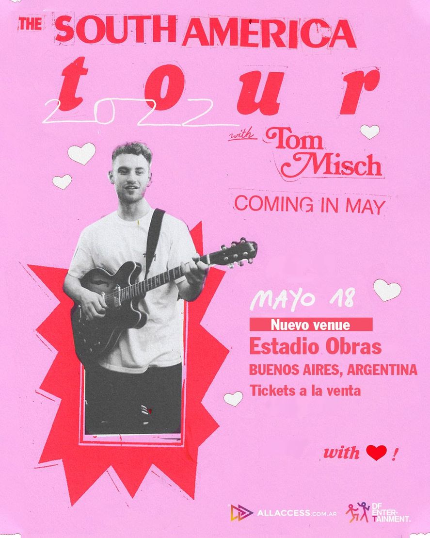 Con entradas agotadas, el músico iba a presentarse el 18 de mayo en el C Complejo Art Media. Pero por la gran demanda, el show se traslada al mítico Estadio Obras y hay nuevos tickets a la venta.