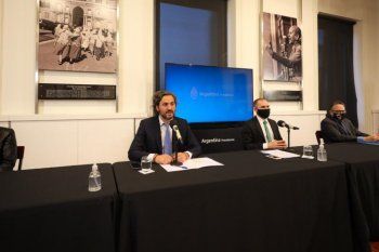 El ministro de Economía, Martín Guzmán, anunció nuevas medidas económicas desde Casa de Gobierno.