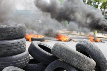 El corte en la Ruta 88 permanecerá hasta la tarde del jueves. 