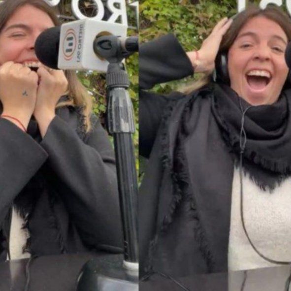 La emoción de Dalma al escuchar a Diego Boneta al aire