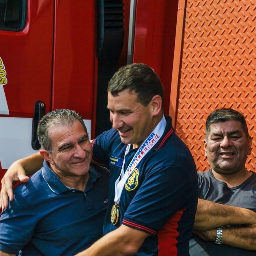 David Cassani y Hernán Fourcade son los primeros argentinos en alcanzar el podio en el Mundial de Bomberos David Cassani y Hernán Fourcade son los primeros argentinos en alcanzar el podio en el Mundial de Bomberos
