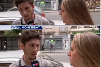 Una periodista de TN fue sorprendida en vivo por las respuestas de un entrevistado colombiano. Mirá el video viral.