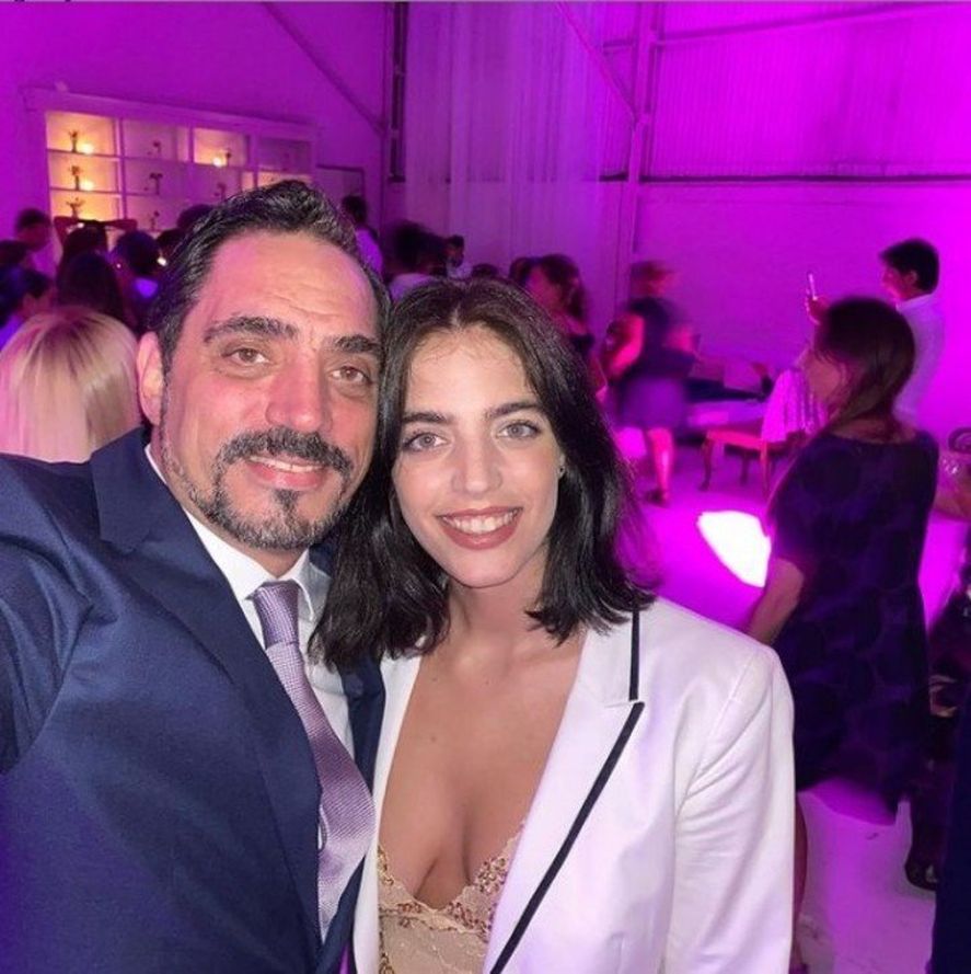 Eduardo Fort, junto a su hija Macarena