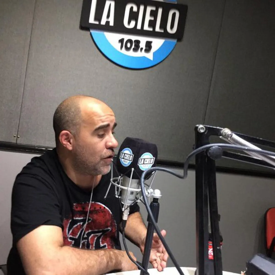 El baterista Damián Celedón, 