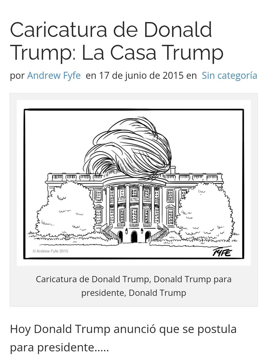 El dibujo original de Andrew Fyfe del que Nik realizó un plagio, adaptándolo a Javier Milei 