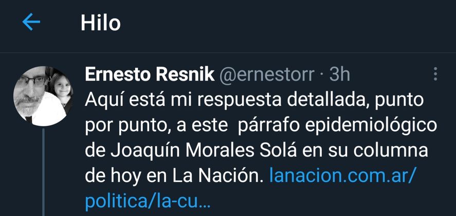 El hilo de Twitter del inmunólogo Ernesto Resnik que refuta todos y cada uno de los argumentos de Morales Solá sobre la variante Delta